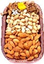 Dry fruits Basket as gifts  to Chennai.Exotic dried fruits in a cane Basket for only Chennai delivery.You can send this gift on Mothers day ,Fathers Day,Diwali ,New years,Christmas,Valentines day and as Birthday,Anniversary gifts to Chennai.This Dry Fruit Basket is decorated with Flowers which is suitable to send for delivery as all purpose gifts to Chennai.