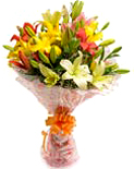 Send Mixed Lily Bouquet to Chennai