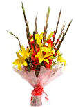 Send Lily and gladiolus flowers to Chennai