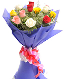 Exotic Mixed roses bouquet for delivery in Chennai.