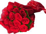 Red roses bouquet in Chennai