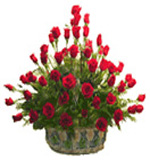 Flower Basket of 50 Roses to Chennai Delivery