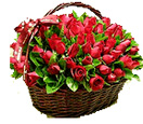 Id Ul Fitri with 100 Red Roses in a Basket to Chennai Delivery