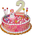 Birthday Gifts with Decorative Strawberry Cake 2.2Lb to Chennai Delivery