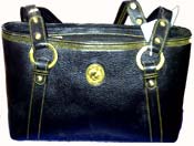 Leather Hand Bag Black