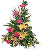 House Warming Gift with Lily Roses Exotic Flower Basket to Chennai Delivery
