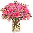 Id Ul Fitri with 18 Pink Rose in a Vase to Chennai Delivery