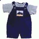 Blue and White combination Cotton dress up to 4yrs Apparels Gifts to Chennai Delivery