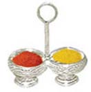 Cosmetic Gift With Silver Haldi and Kumkum Stand to Chennai Delivery