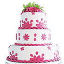 Anniversary Gifts with Three Tier Wedding Cake to Chennai Delivery