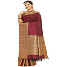 Maroon Kanjivaram Saree with Heavy Embroider