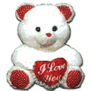 Birthday Gifts with  A Simple White Teddy  with Heart to Chennai Delivery