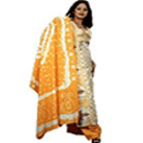 Cotton Printed Salwar with Bandni Prints Apparels Gifts to Chennai Delivery