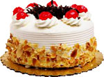 Send Cakes with 1Kg Black Forest Egg-less Cake to Chennai Delivery.