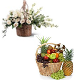 Send Condolence Flower Baslet with 5 Kg Fruit Basket to chennai delivery.
