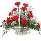 Thank you with Flowers- Red Carnation Basket to Chennai Delivery