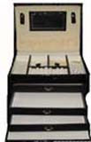 Mothers Day Gift with Leather Designer Jewelry Box to Chennai Delivery