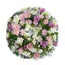 wreath with white roses,and asters for Condolence to Chennai Delivery